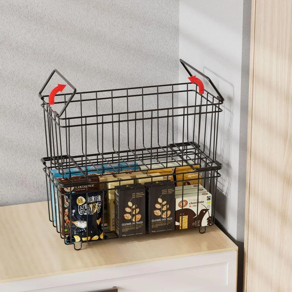 Rak Penyimpanan Peti Sejuk Tetap Bakul Beku Laci Kabinet Dapur Organizer Serbaguna - Image 7