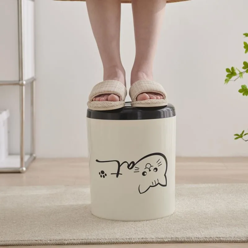 Tong Sampah Minimalis Terbuka Kapasiti Besar Untuk Bilik Tidur Bilik Air Dapur Rumah - Image 7