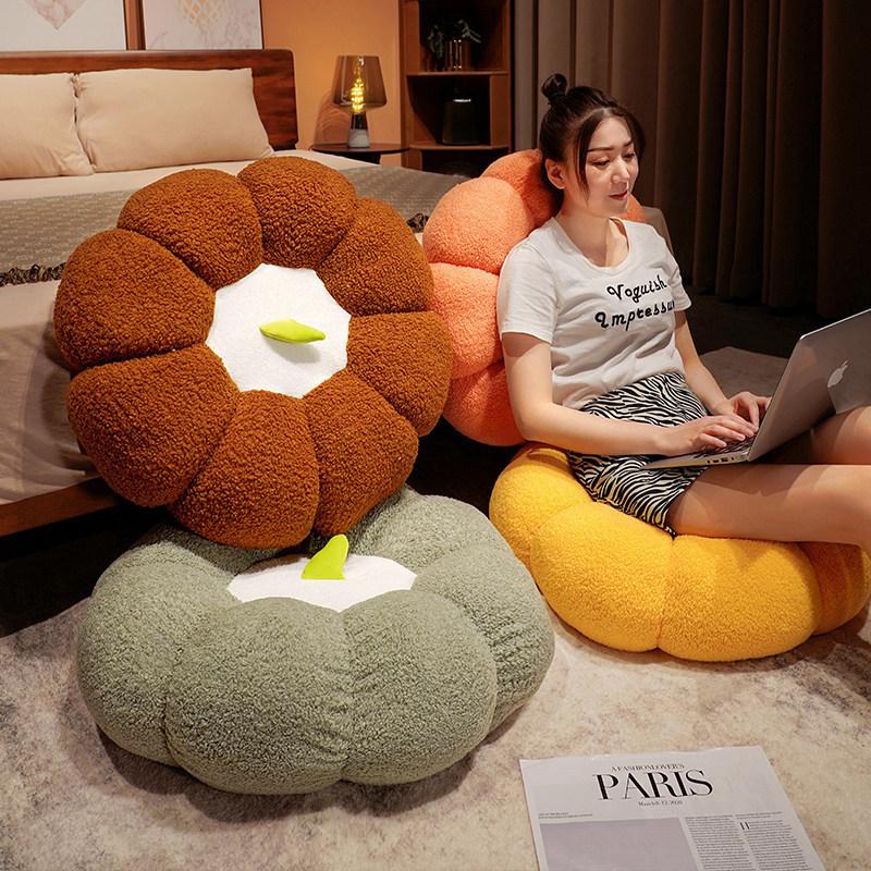 Kusyen Lantai Bentuk Labu Tebal Dengan Sandaran Untuk Tatami Tingkap Ruang Tamu Bilik Tidur - Image 7