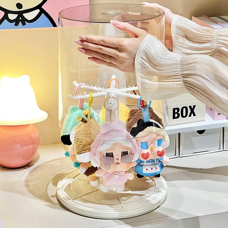 Kotak Simpanan Figura Blind Box Boleh Putar Lutsinar Dengan Penyangga Kartun - Image 7