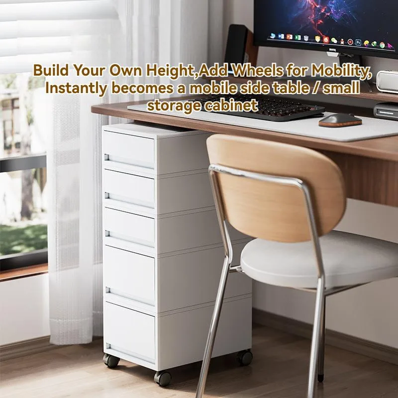 Stackable A4 File Cabinet Drawer Desktop Office Storage Organizer Multi Tier Kabinet Fail Berlaci - Image 7