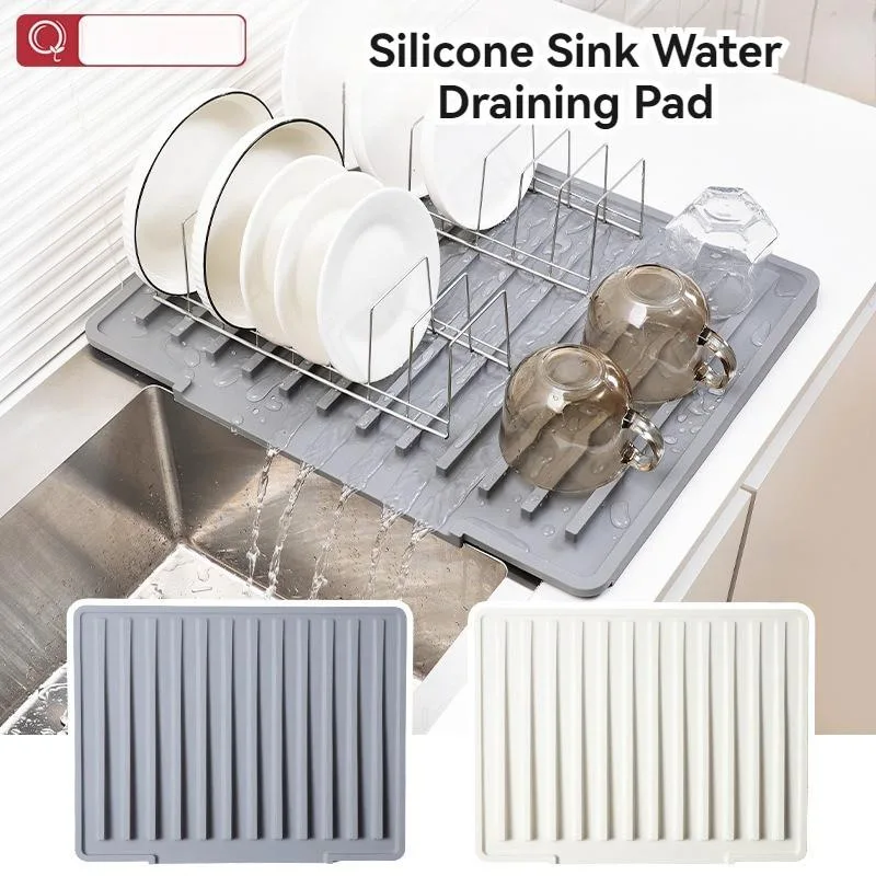 Silicone Drying Mat Countertop Heat Resistant Trivet High Temp Sink Drain Pad Tikar Pengering Silikon - Image 7
