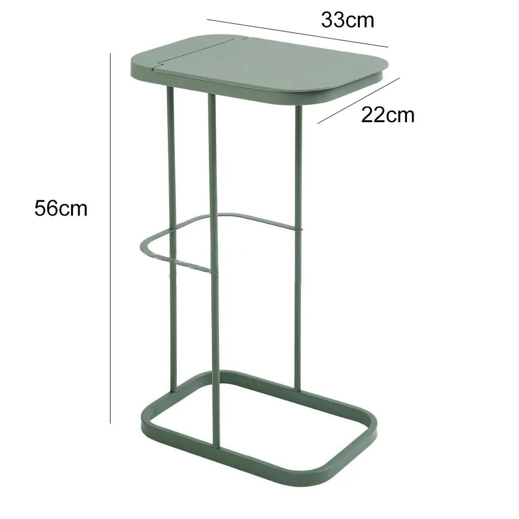 Household Transparent Sorting Garbage Rack with Flip-Lid Bins Trash Bag Storage Bin Sampah - Image 7