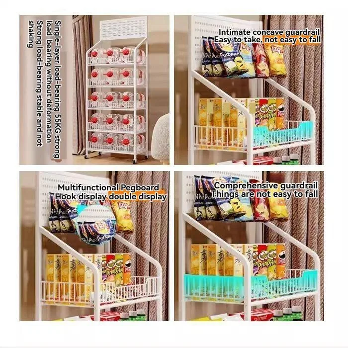 Multi Layer Convenience Store Checkout Counter Display Rack For Drinks Snacks Rak Simpanan - Image 7