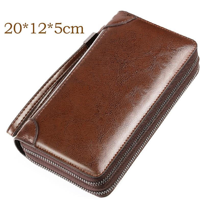 Men's Multi-function Long Business Hand Wallet With Handle Dompet Lelaki - Image 7