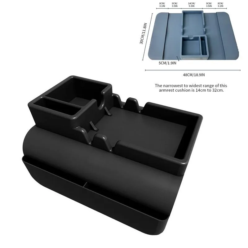 Multifunctional Silicone Sofa Armrest Storage Caddy Cup Holder Tray Rak Simpanan - Image 7