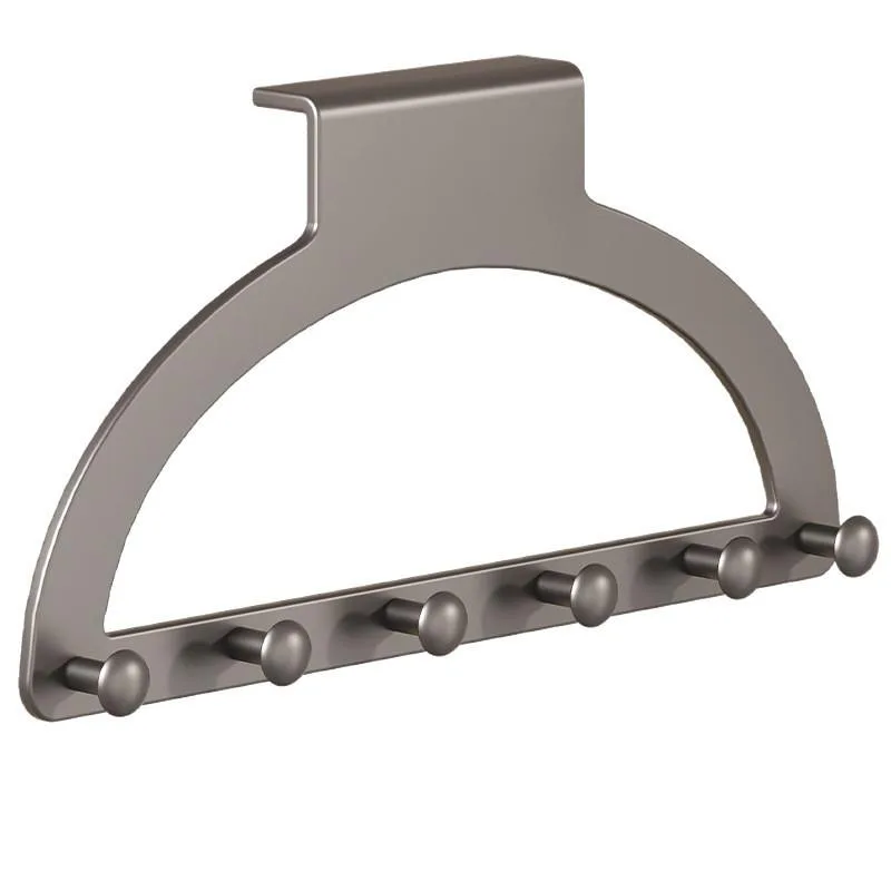 Over The Door Hooks No Drill Coat Hanger Rack Bedroom Back-of-Door Storage Organizer Rak Gantung Belakang Pintu - Image 7