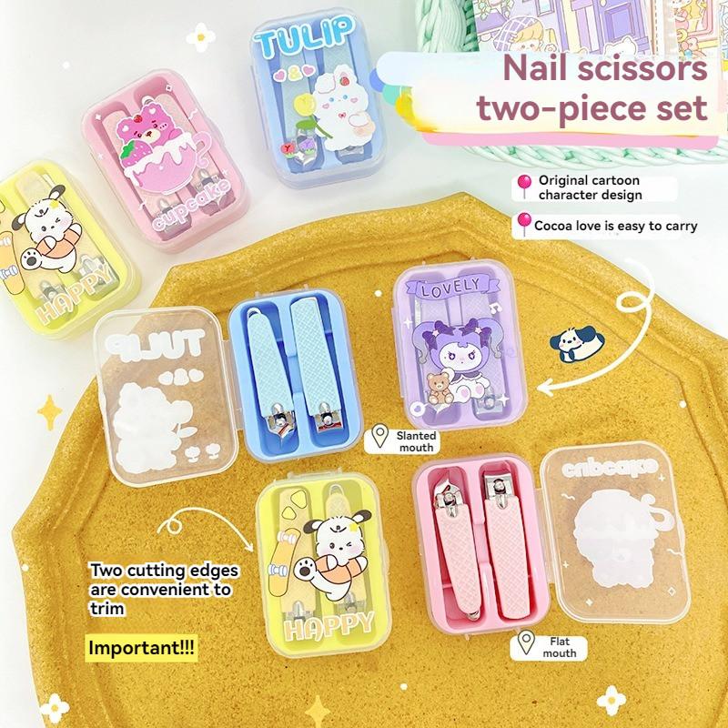 Cartoon Nail Clipper Cute Mini Portable Oblique Nail Clipper Gunting Kuku - Image 7