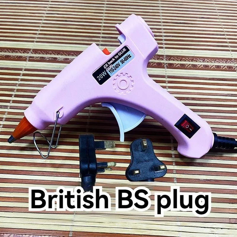 Hot Glue Gun 20W UK Plug With Switch Protective Nozzle 7mm Portable Pistol Gam Panas - Image 7