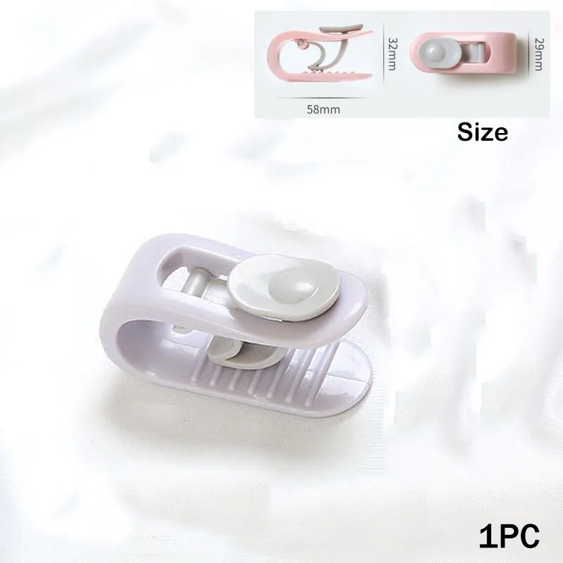 1PC Needle Free Quilt Clip Thumb Buckle Bed Sheet Duvet Cover Fastener AntiSlip Sock Holder Penyangkut selimut - Image 7