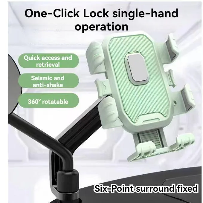 Thickened Shockproof Phone Mount For Electric Bike Bicycle Riding Food Delivery Pemegang Telefon - Image 7