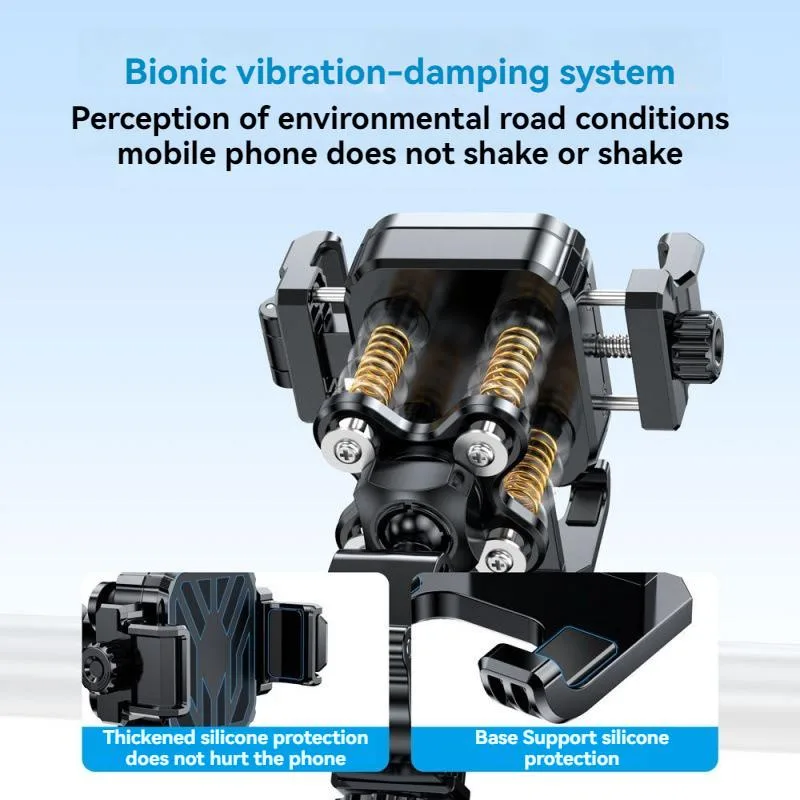 Shockproof Anti Shake Phone Navigation Mount For Bicycle Electric Motorcycle Mountain Rider Pemegang Telefon - Image 7
