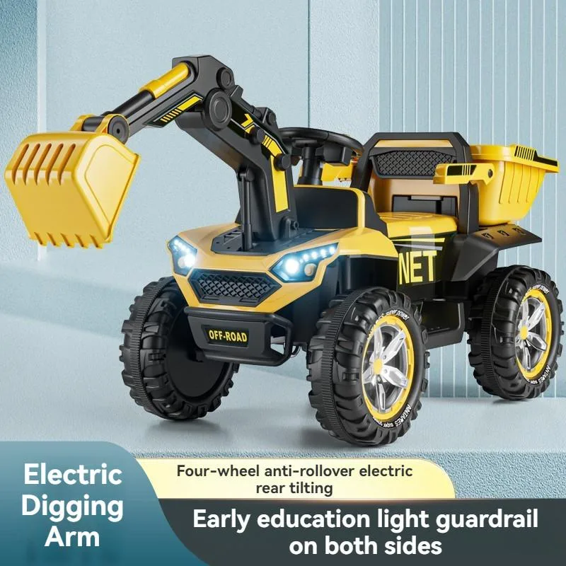 Remote Control Extra Large Kids Ride On Excavator Toy Off Road Beach 12V Dual Motor Vehicle Pengorek Elektrik - Image 7