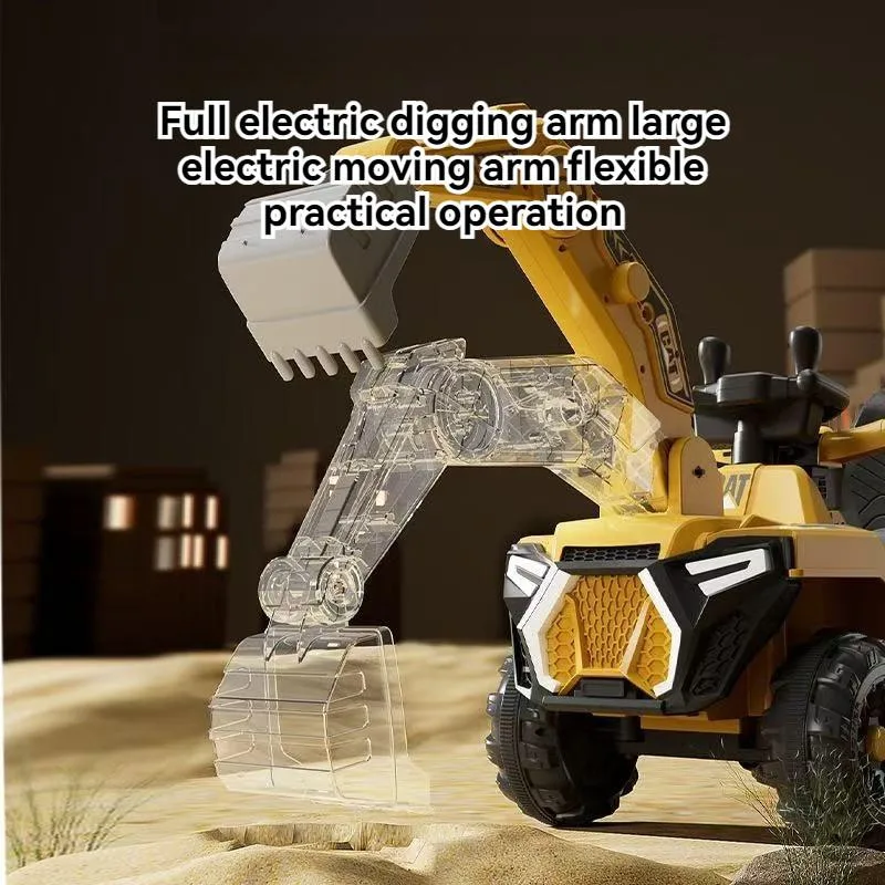 Kids Ride On Excavator Toy Dual Motor 4 Wheel Electric Car For Baby Boys Excavator Elektrik Mainan - Image 7