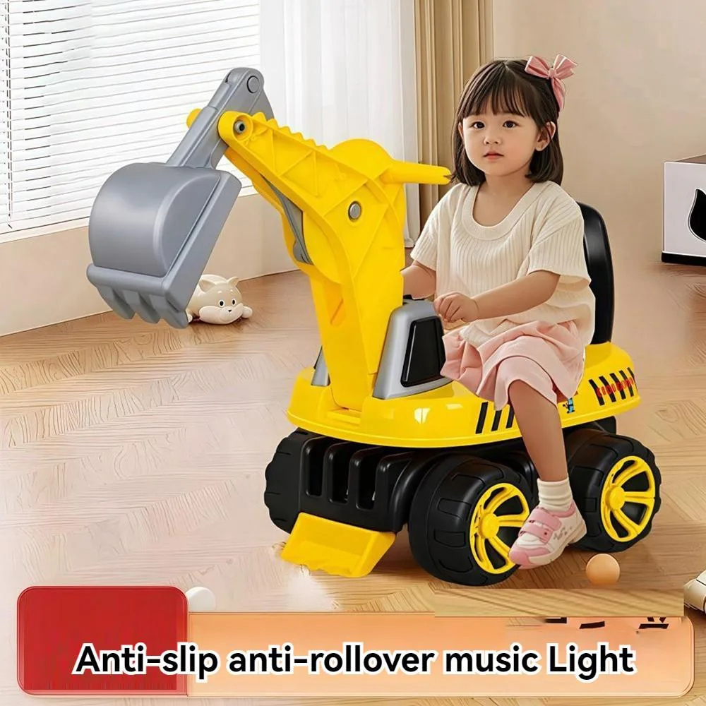 Kids Large Ride On Excavator Toy Sliding Scooter Digger Car For Baby Ride-On Excavator Untuk Kanak-kanak - Image 7