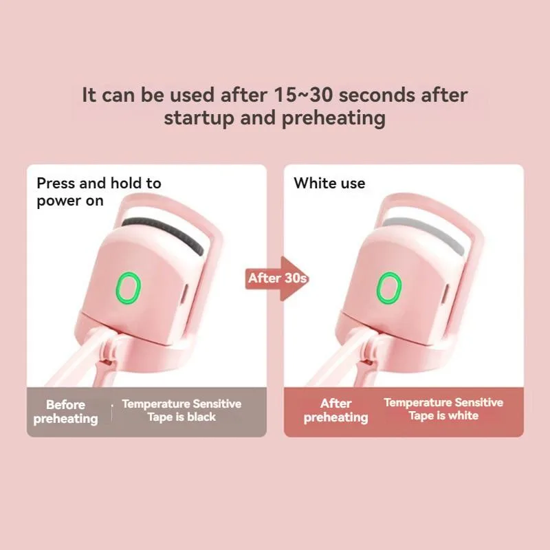 Electric Heated Eyelash Curler Portable Rechargeable Long Lasting Lash Curling Tool Pengerus Bulu Mata Elektrik - Image 7
