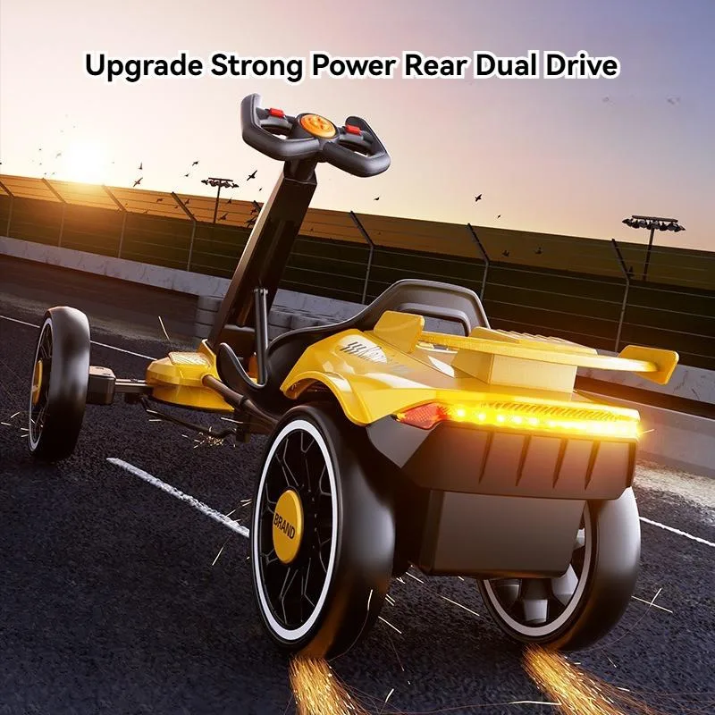 Kids Foldable No Assembly Ride‑On Electric Go Kart Remote Control Four Wheel Baby Toy Car Go Kart Elektrik - Image 7