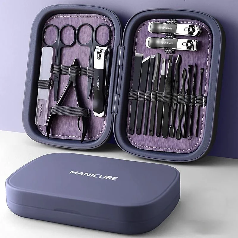 Set Pemotong Kuku Keluli Tahan Karat Profesional, Kit Penjagaan Kuku Pelbagai Fungsi - Image 7