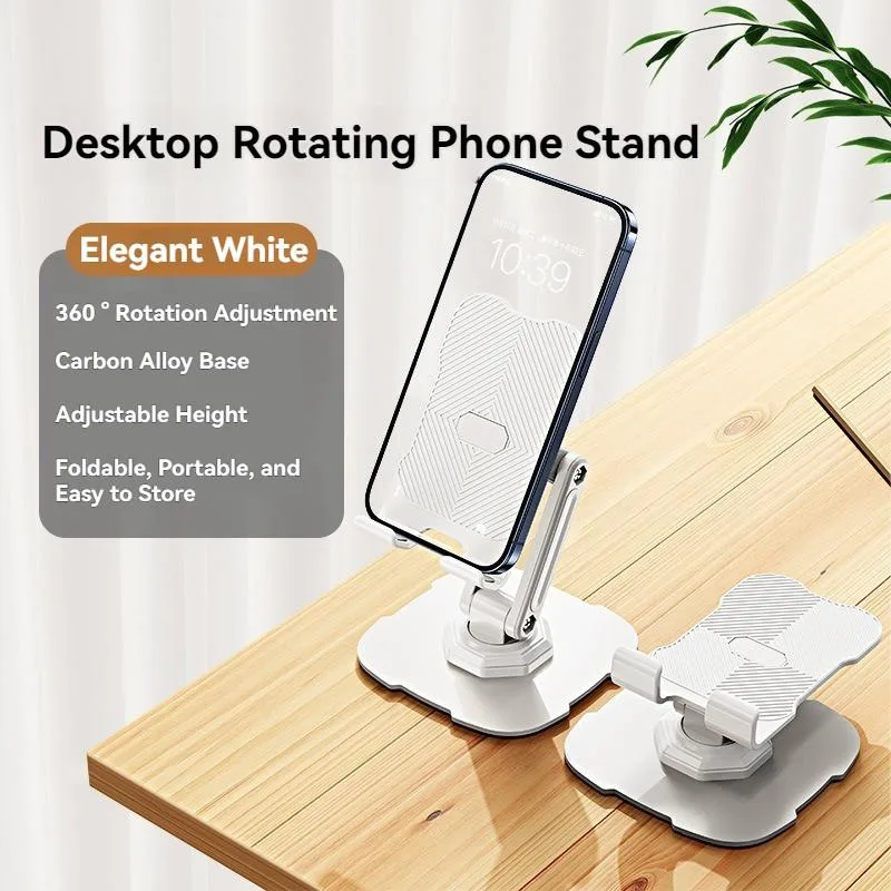 Pemegang Telefon Mudah Alih Boleh Laras, Tapak Boleh Lipat untuk Telefon & Tablet Meja - Image 7
