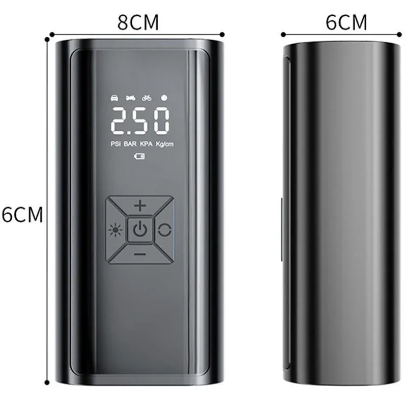 Pam Tayar Kereta Tanpa Wayar Mudah Alih, Power Bank Kecemasan Digital Serbaguna Berkualiti Tinggi - Image 8