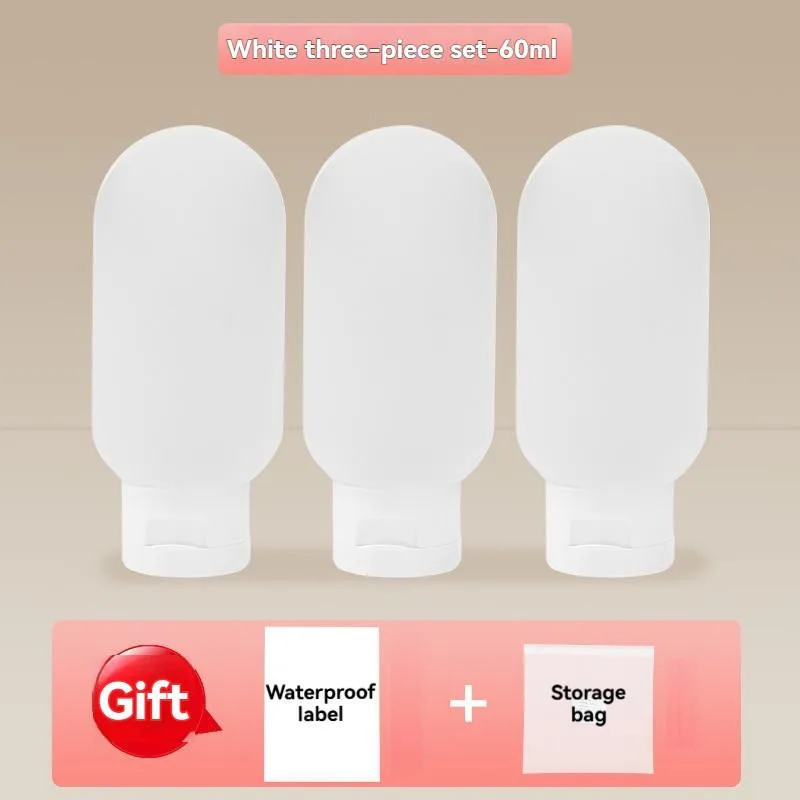 Set Botol Tandas Perjalanan Boleh Guna Semula, Dispenser Syampu, Gel Mandi & Penjagaan Kulit Mudah Alih - Image 8
