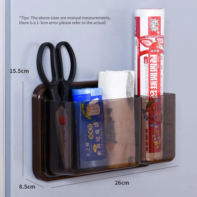 Kotak Simpanan Magnet Peti Sejuk, Pemegang Peralatan Dapur & Rak Simpanan Filem Lekat Gaya Jepun - Image 8