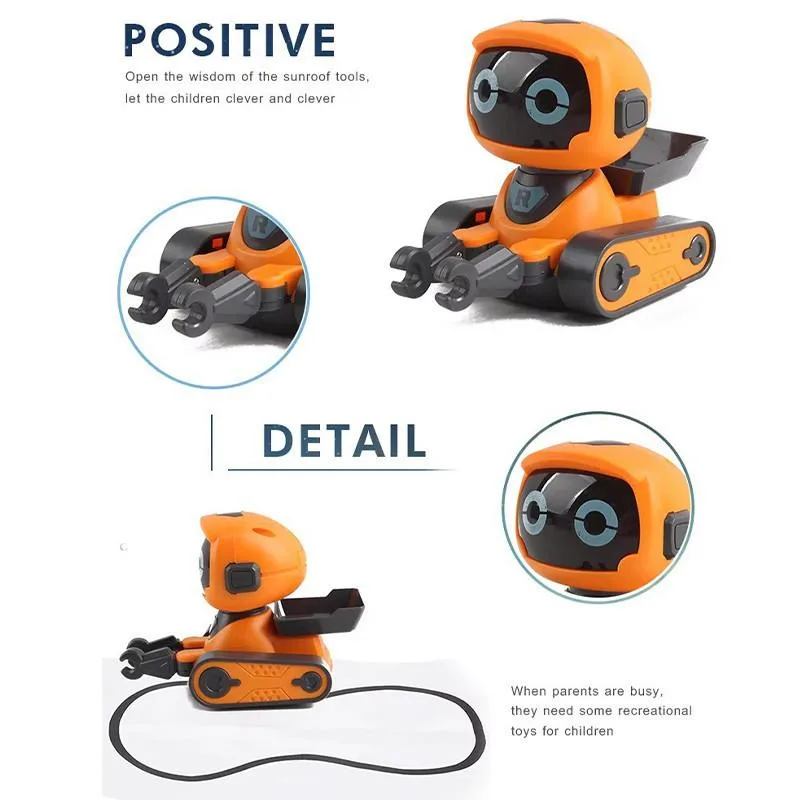 Robot Pintar Interaktif untuk Kanak-Kanak, Mainan Pendidikan Awal Melukis dengan Kesan Bunyi Berkualiti Tinggi - Image 8