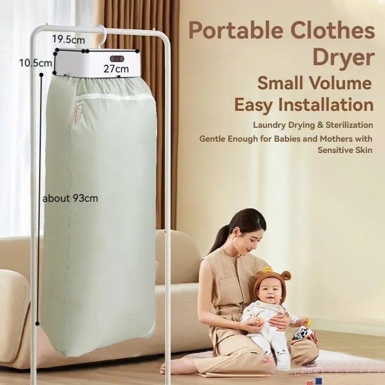 Mesin Pengering Pakaian Bayi Lipat Portable Mini – Pengering Baju Praktis untuk Rumah & Perjalanan - Image 8