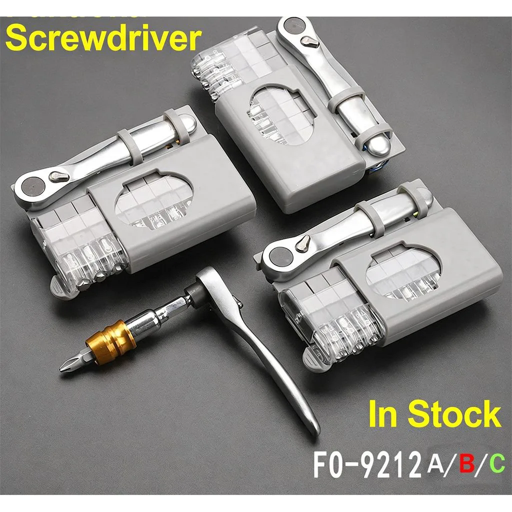 Set Pemutar Skru Ratchet 10 Bit, Pemegang Pendek 90 Sudut Kanan, Alat Boleh Balik - Image 8