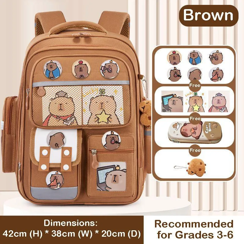 Beg Galas Kanak Kanak Perempuan Sekolah Rendah Ergonomik Anti Sakit Belakang Untuk Darjah 1 Hingga 6 - Image 8