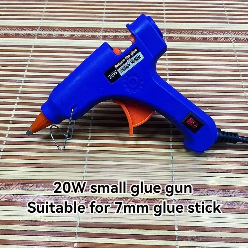 Hot Glue Gun 20W UK Plug With Switch Protective Nozzle 7mm Portable Pistol Gam Panas - Image 8