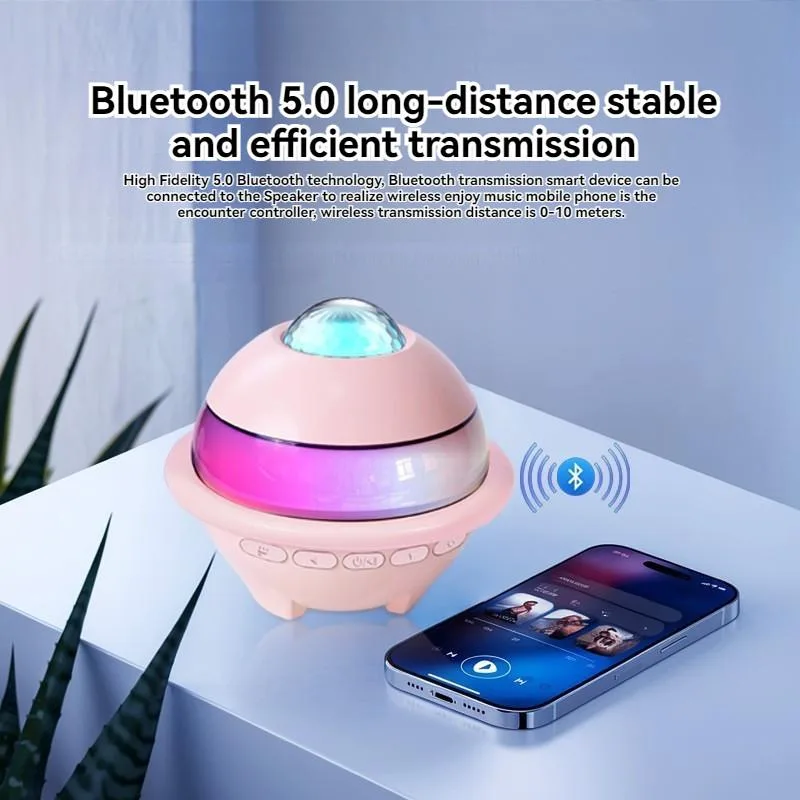 Bluetooth speaker starry sky light microphone karaoke set Pembesar suara Bluetooth - Image 8