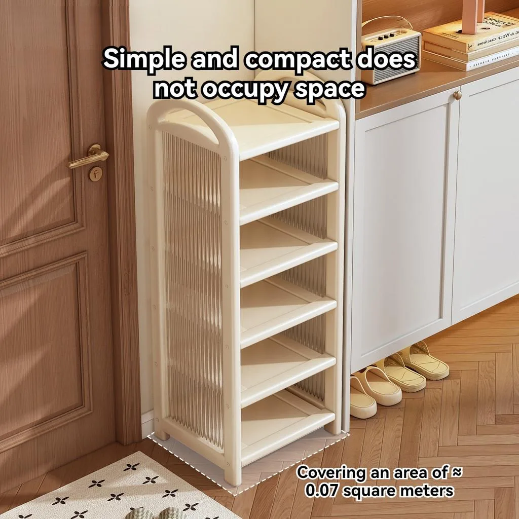 Shoe Rack Multilayer Space Saving Simple Shoe Cabinet for Doorway Living Room Bedroom Rak Kasut - Image 8