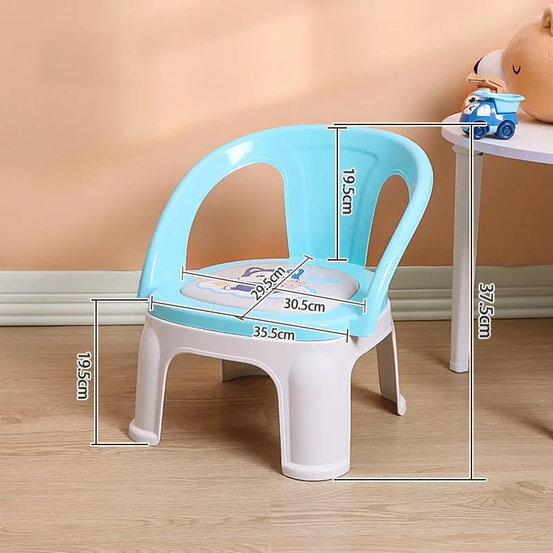 Cartoon Backrest Squeaky Dining Chair Stool For Baby Kids Feeding Kerusi Kanak-Kanak - Image 8
