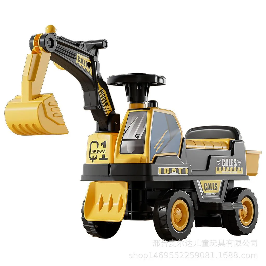 Kids Electric Four Wheel Excavator Ride On Musical Engineering Toy Car Ride-On Excavator Elektrik Untuk Kanak-kanak - Image 8