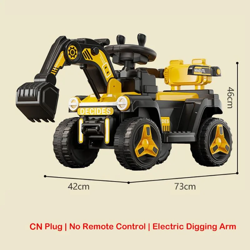 Kids Excavator Toy Car Dual Motor Ride On Electric Digger Ride-On Excavator Elektrik Untuk Kanak-kanak - Image 8