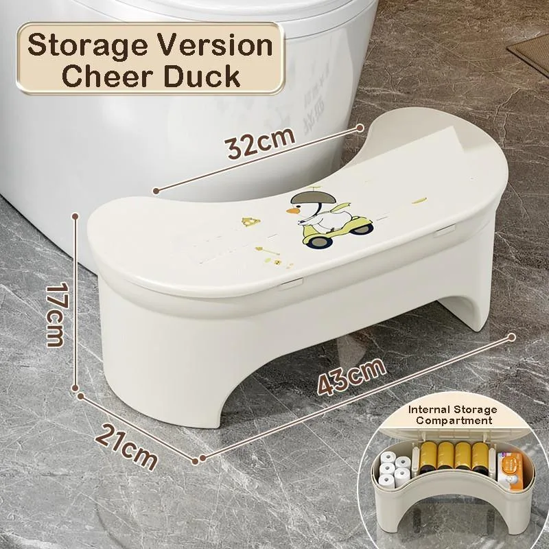 Thick Plastic Toilet Foot Stool Ergonomic Squat Stool Bathroom Step Stool for Kids & Adults Bangku Kaki Tandas - Image 8
