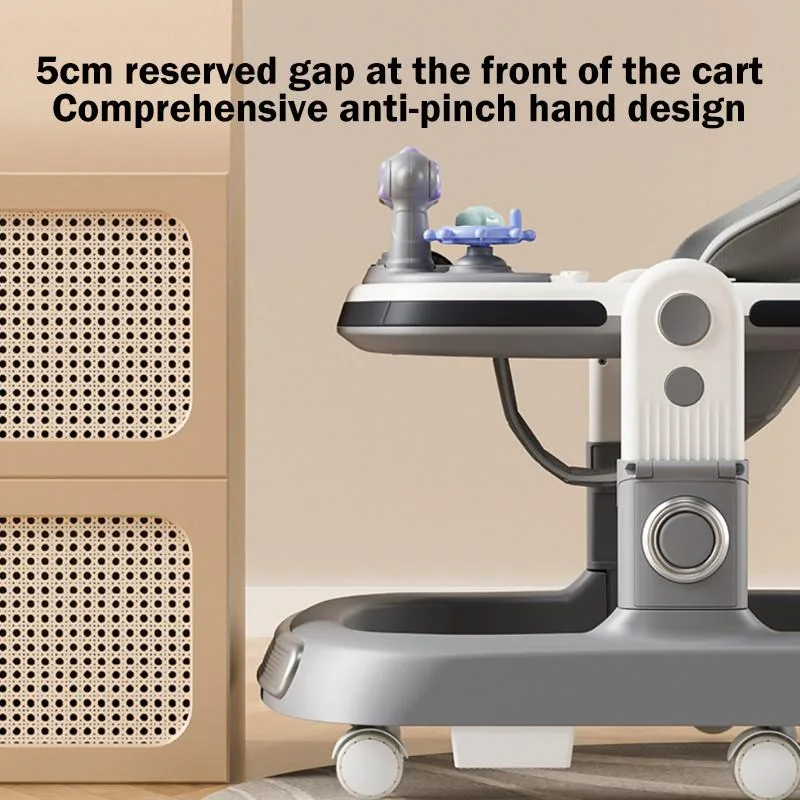 Multifunctional Foldable Height Adjustable Baby Walker With Music For Toddlers Kereta Jalan Bayi - Image 8
