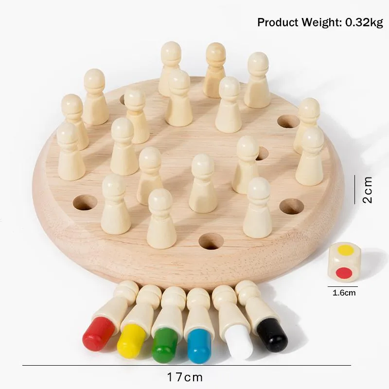 Color Memory Chess Concentration Training Educational Brain Game For Kids Parent Child Desktop Toy Catur Ingatan - Image 8