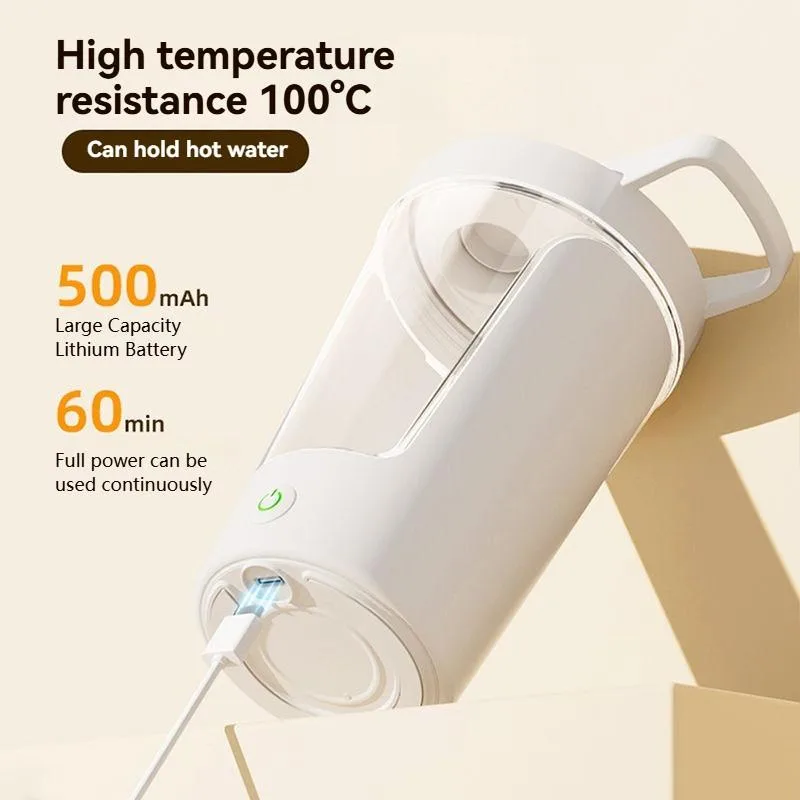 Botol Penggoncang Elektrik USB Boleh Dicas, Cawan Goncang Protein & Pengadun Kopi Mudah Alih - Image 8