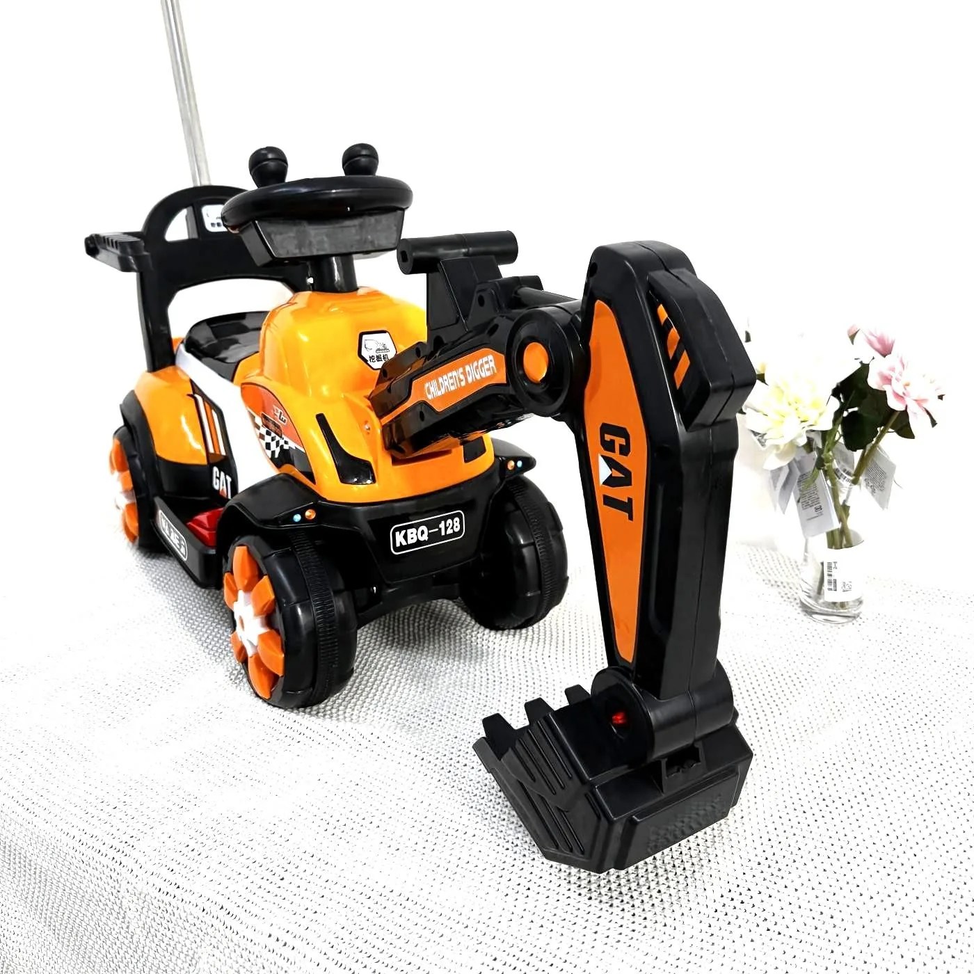 Mainan Jengkaut Elektrik Sit & Ride untuk Kanak-Kanak 1-5 Tahun dengan Lengan Gali - Image 8