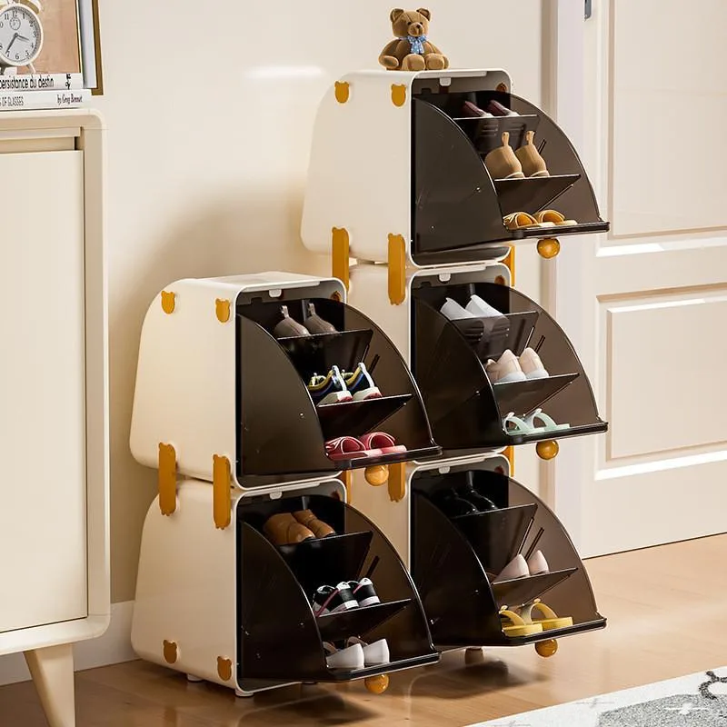 Kids Shoe Rack Storage Organizer Children Footwear Cabinet Shelf Stand Rak Kasut Budak - Image 9