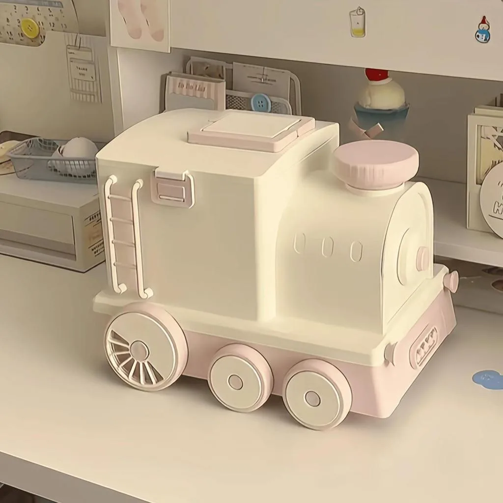 Cartoon Train Kids Toy Storage Organizer Box Multi-Functional Medicine First Aid Kit Kotak Simpanan Kartun - Image 9