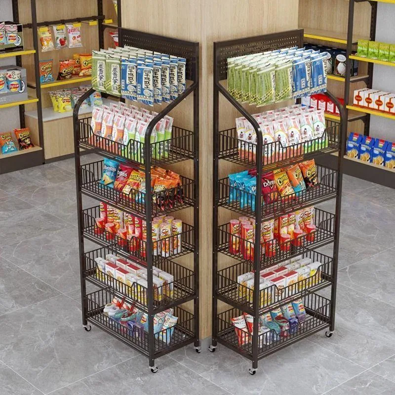 Multi Layer Convenience Store Checkout Counter Display Rack For Drinks Snacks Rak Simpanan - Image 9