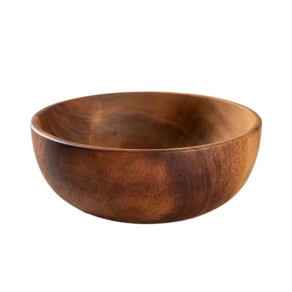 Large Wooden Salad Bowl Unbreakable Ramen Soup Bowl for Household Use Mangkuk Salad - Image 9