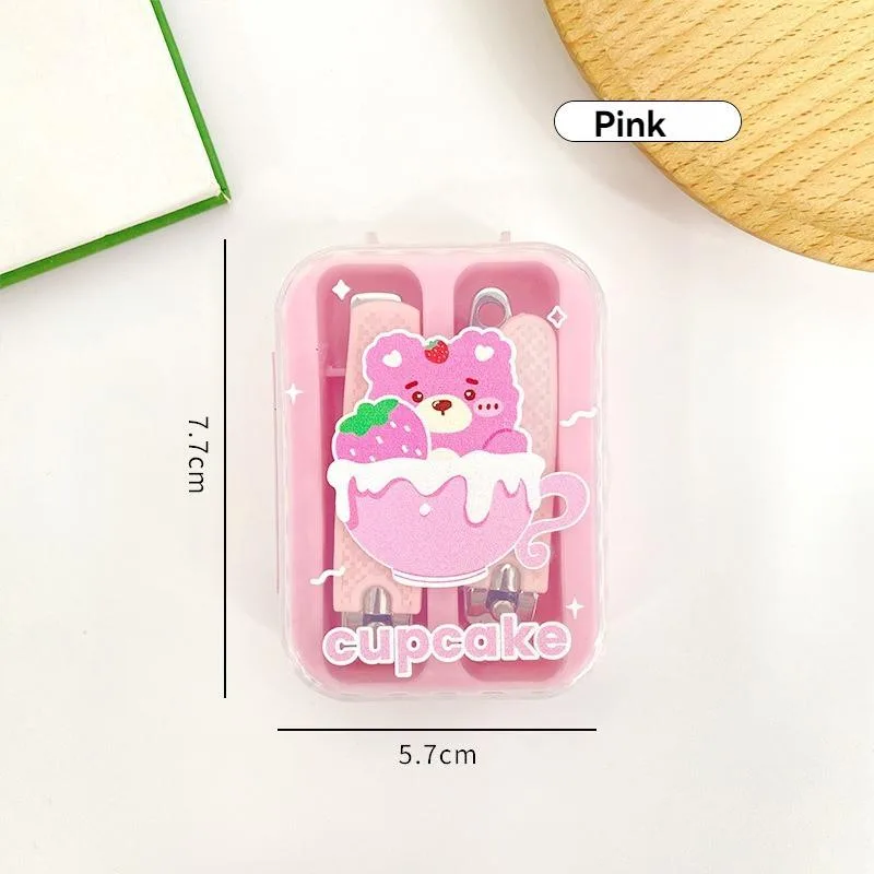 Cartoon Nail Clipper Cute Mini Portable Oblique Nail Clipper Gunting Kuku - Image 9