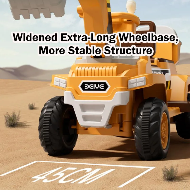 2-Seat Kids Excavator Toy Car Electric Remote Control Digger Construction Vehicle Kereta Mainan Penggali Elektrik - Image 9