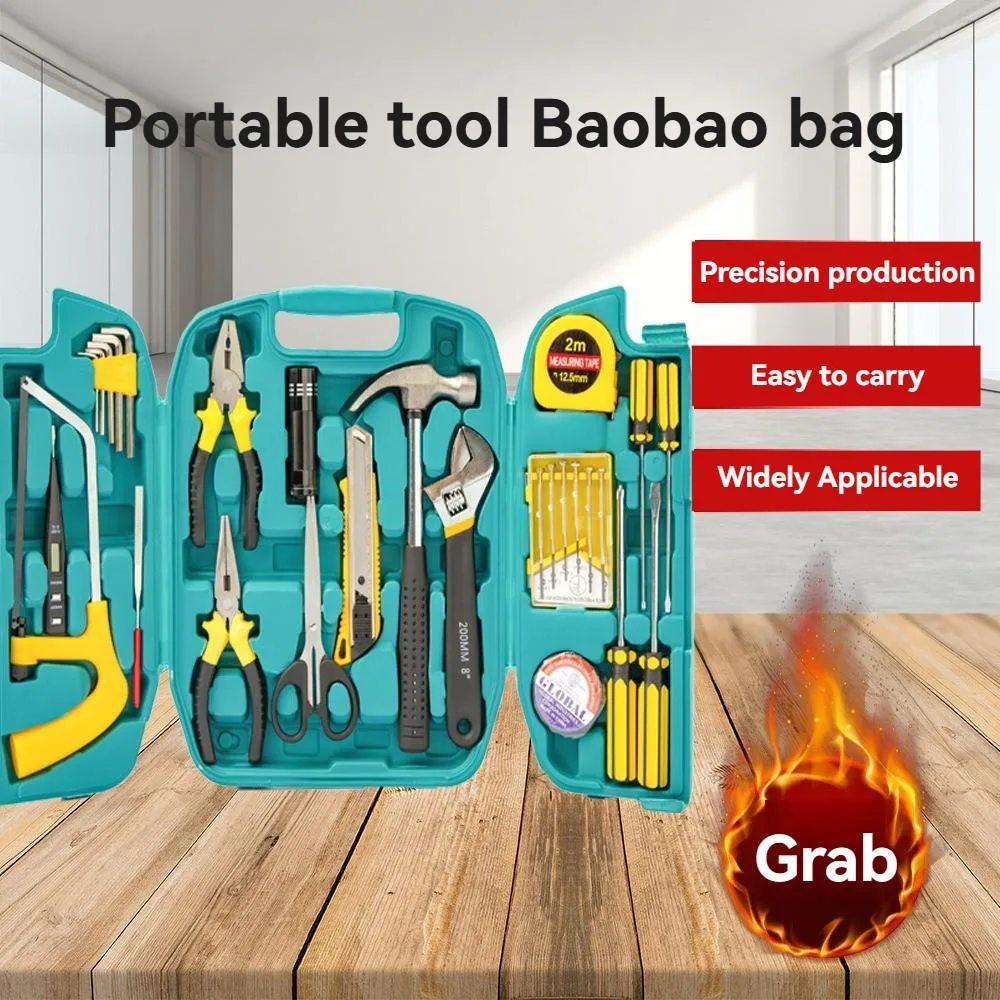 Home Hardware Tool Set Small Maintenance Combination Manual Tool Car Hammer Kit Set Alat Perkakasan - Image 9