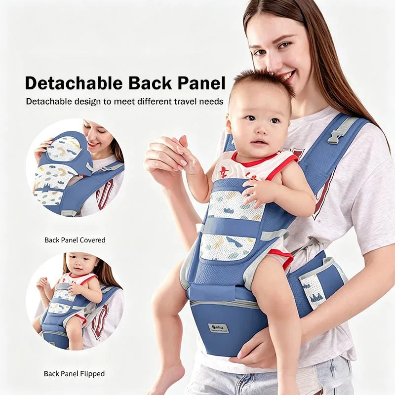 Multifunctional Baby Hip Seat Carrier Four Season Front Carry Infant Sling Hip Seat Bayi - Image 9