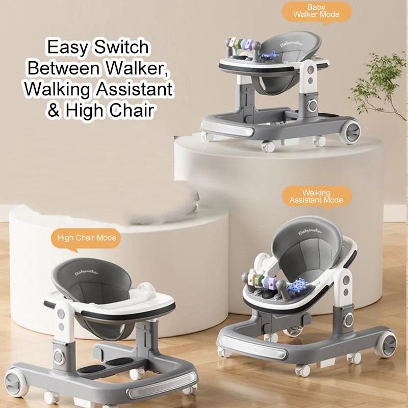 Multifunctional Foldable Height Adjustable Baby Walker With Music For Toddlers Kereta Jalan Bayi - Image 9